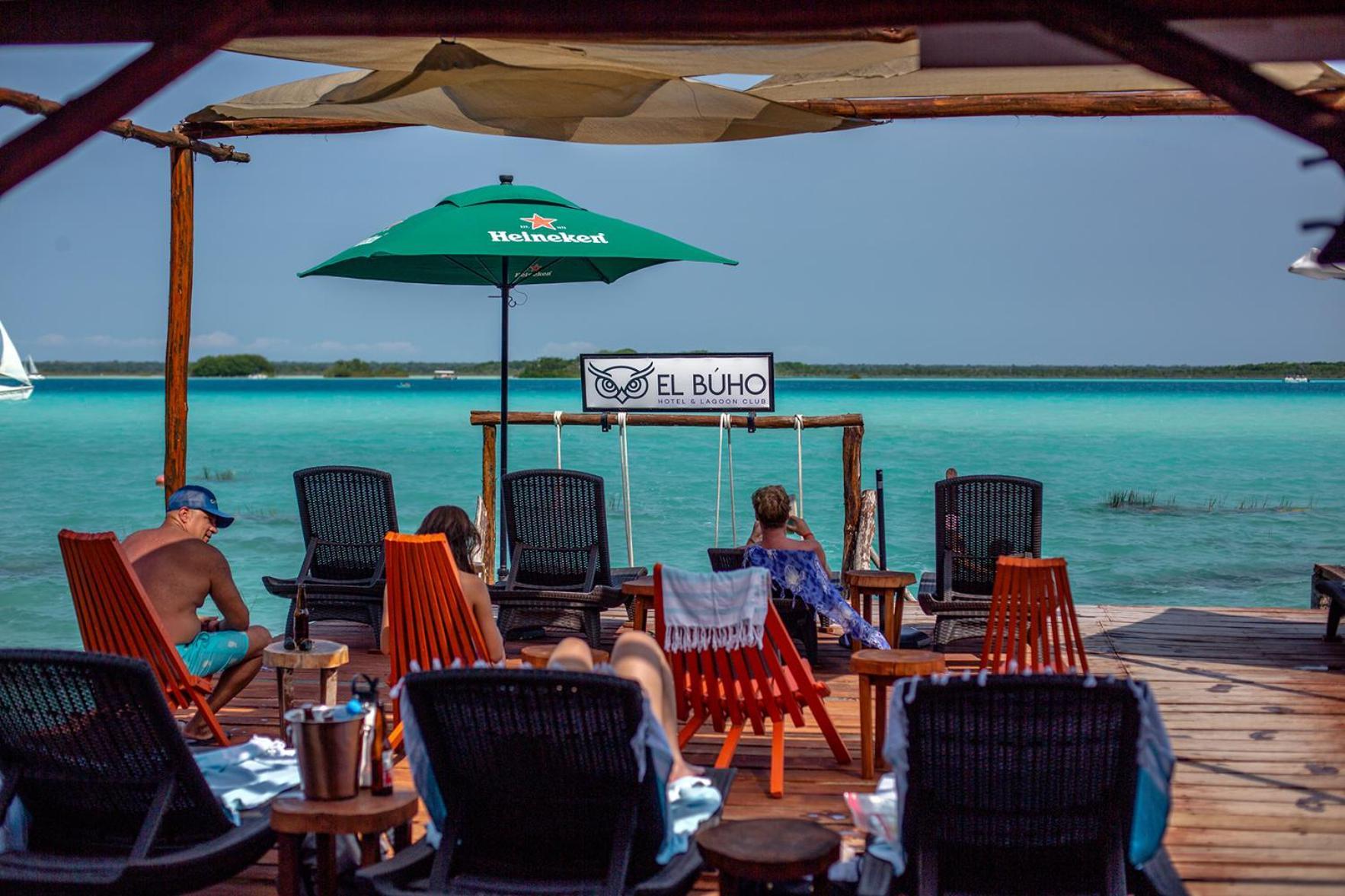 El Buho Lagoon Bacalar Eksteriør bilde